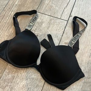 VS black push up sparkle strap 32C